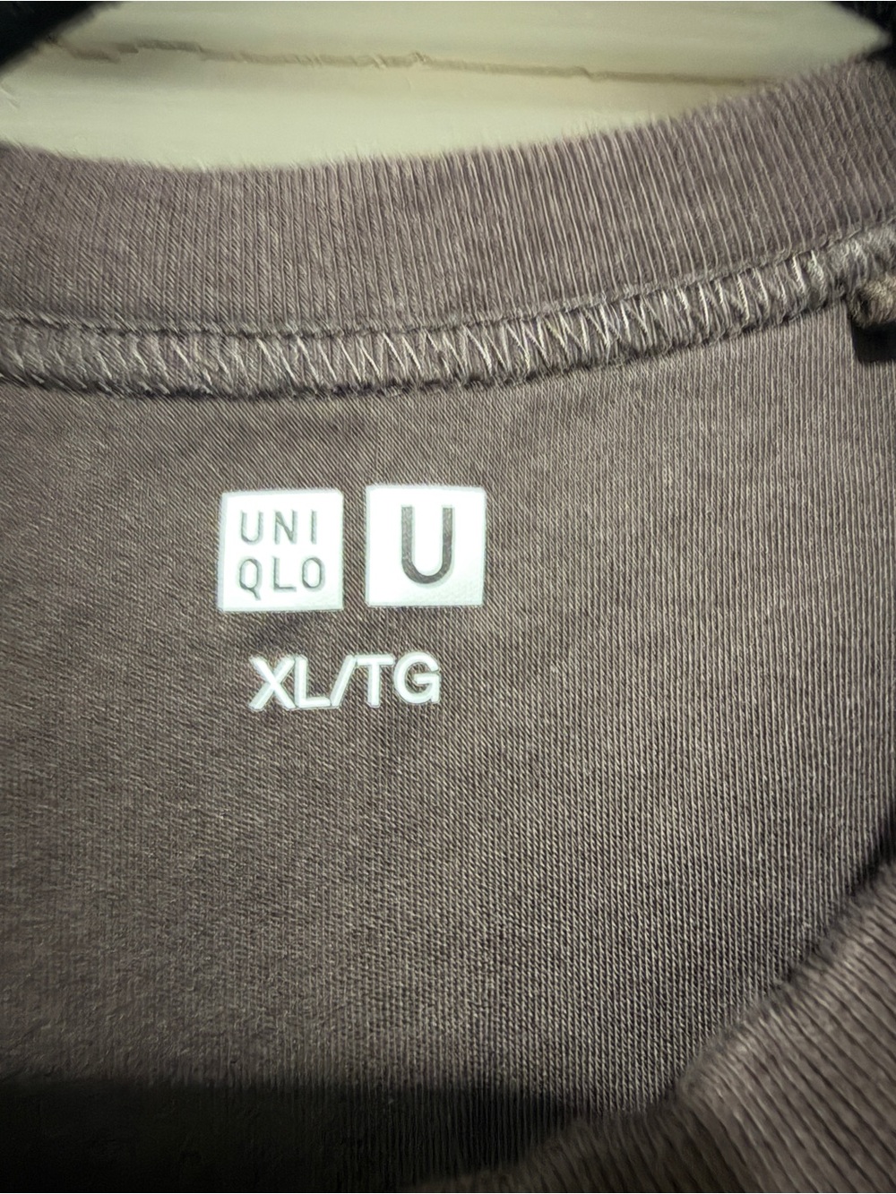 Uniqlo Short Sleeve Crew Neck Tee - Dark Brown - Picture 3 of 3
